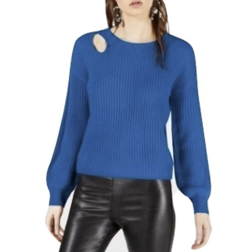 NWT Bar III Balloon-Sleeve Cutout Sweater XXL